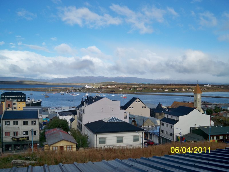 View from one side of the hostel in Ushuaia