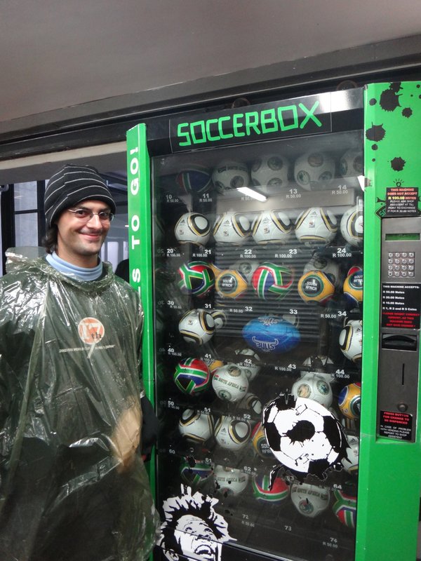 OMG a football vending machine!
