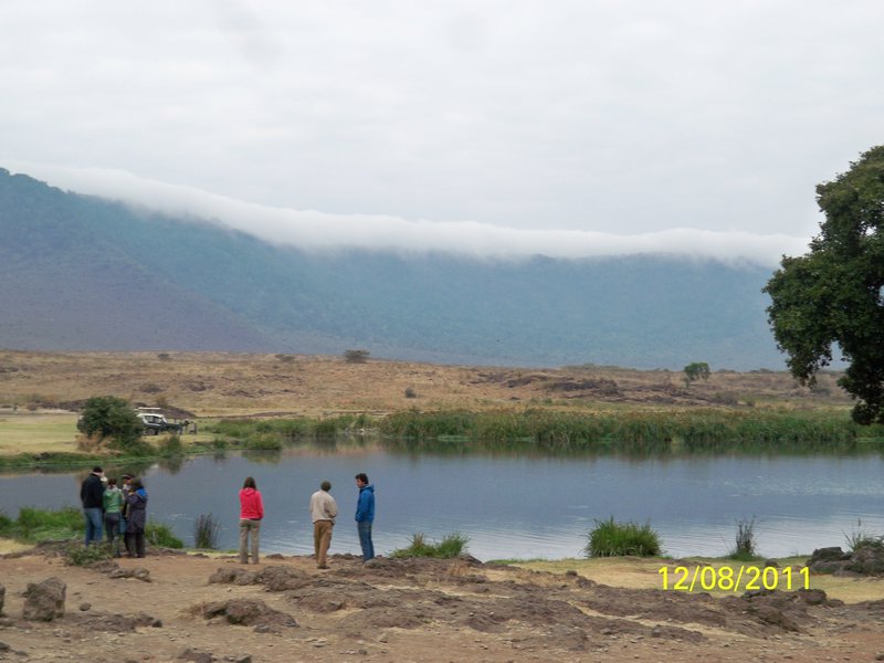 Ngorongoro crater at the bottom