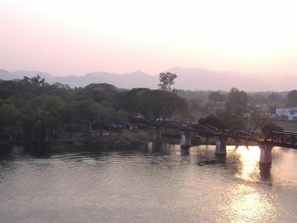 The bridge over the river Kwai. 