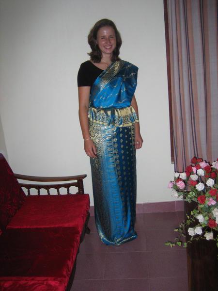 Blue Kandyan Sari