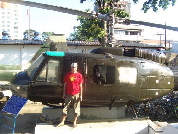 Me and a Huey Helicoper, War Museum