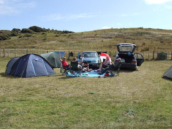 Our campsite...