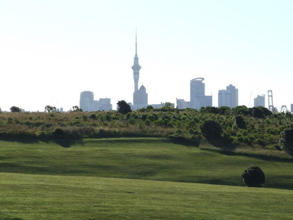 Auckland skyline from Bastion point