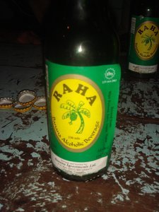 Raha = local banan beer