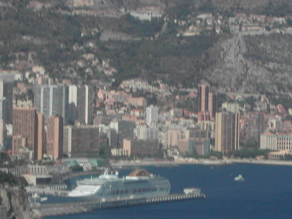 The view coming into Monte Carlo