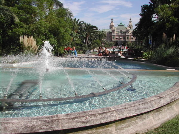 Fountains outside the casino