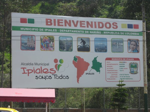 Welcome to Ipiales, Colombia