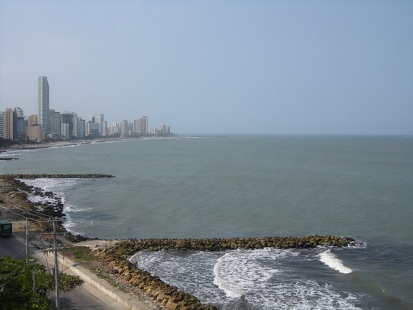 Our view from Cartagena digs