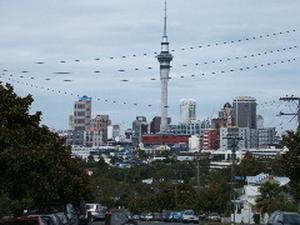 Downtown Auckland from Ponsoby Road
