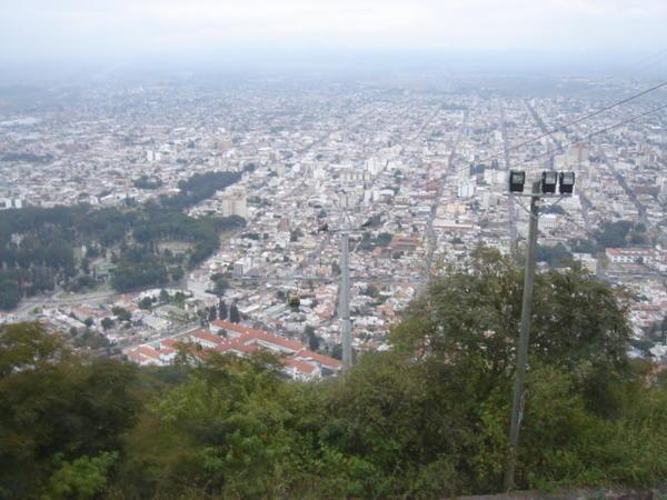 View Of Salta's Cable Cars