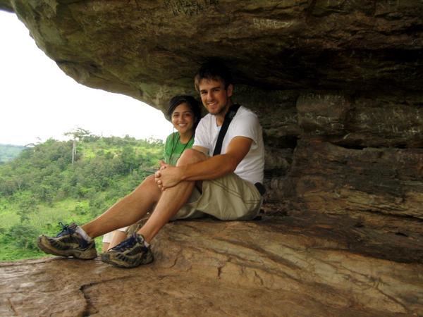 Me and Kiran at the Sacred Rock