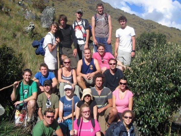 The Group on the top of Inca Trail