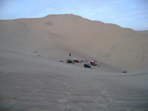 Camp in the Sand Dunes