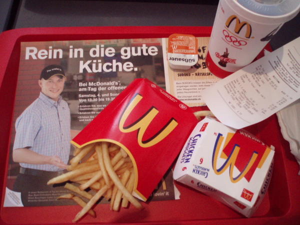 McDonalds in europe, really sad