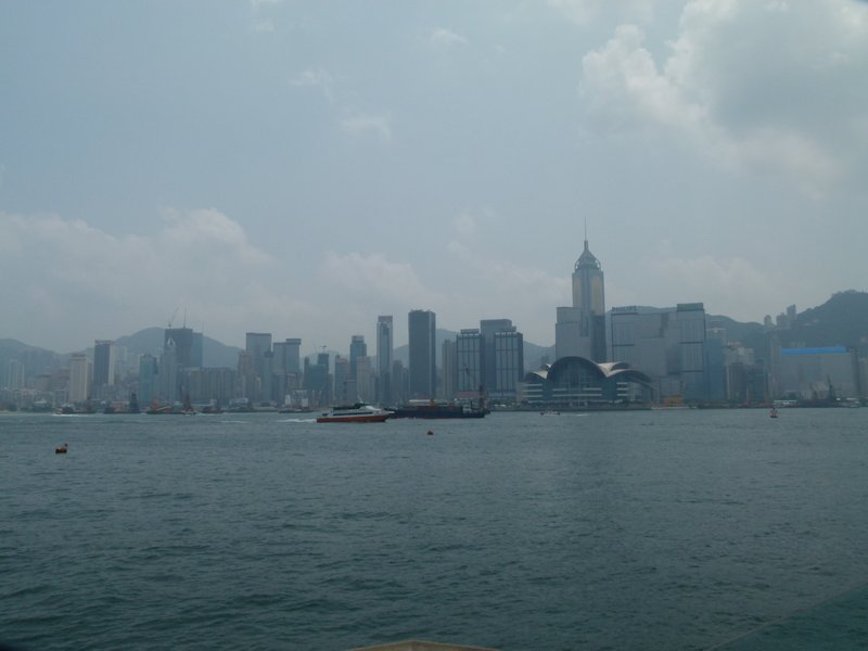 Star ferry crossing to Hong Kong