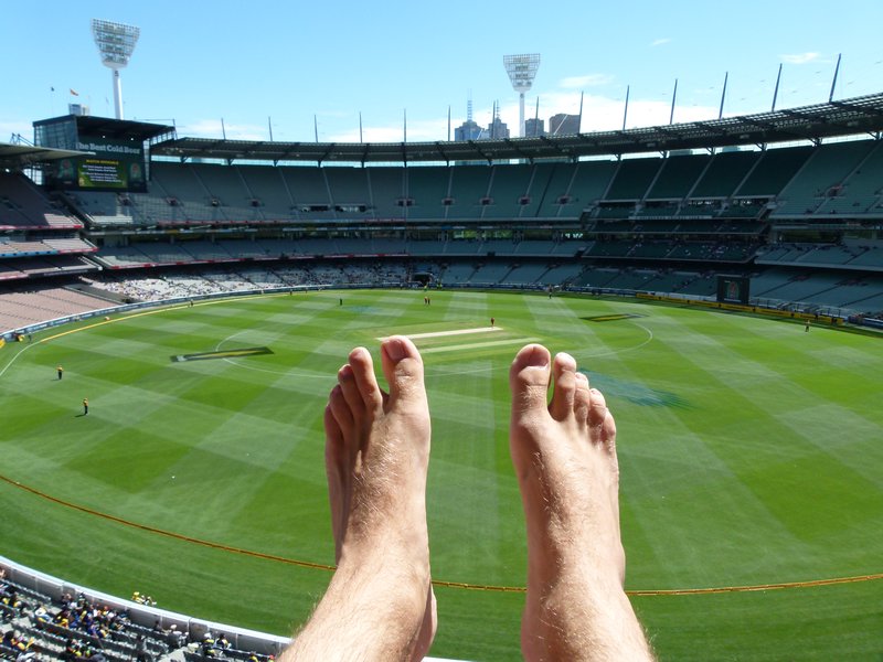 Stepping out onto the MCG pitch