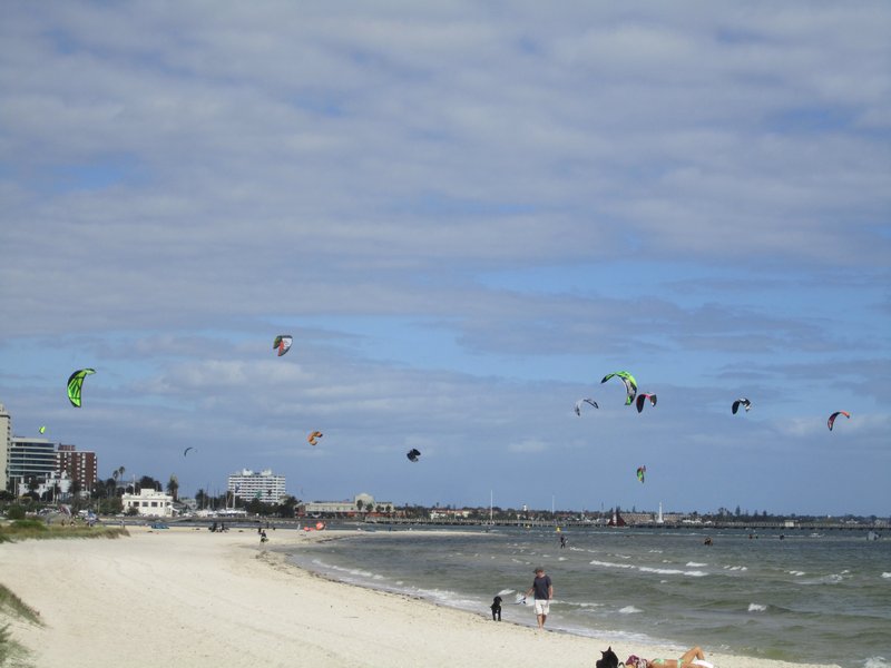 Kite Surfing in Port Melbourne