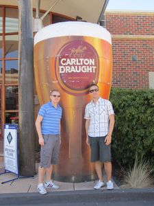 Will & Mark at the Carlton Brewery