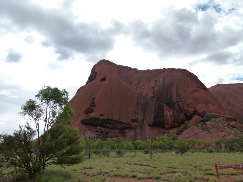 Up close view of Uluru