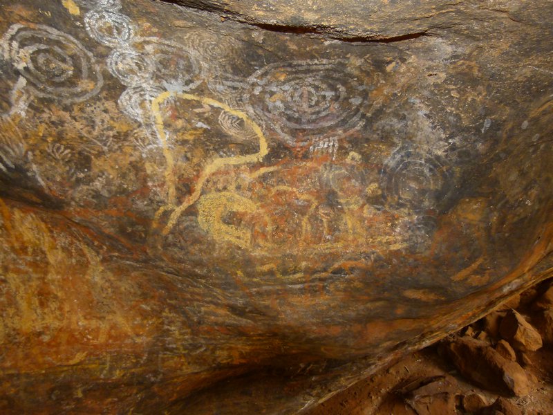 Cave drawings from the Aborigines