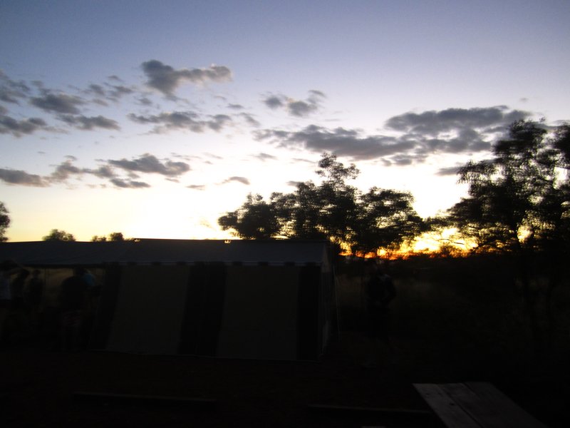 Sunset at camp