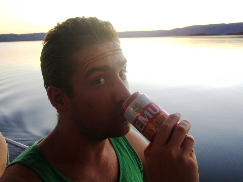 Beer O'clock at Lake Argyle