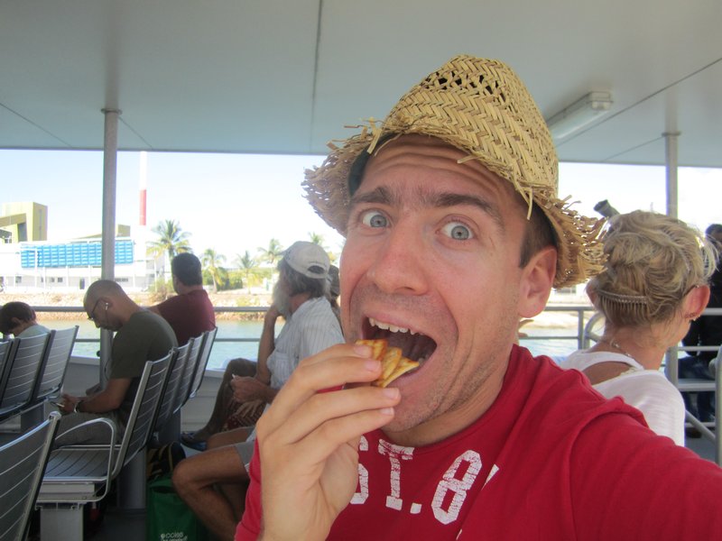 Snack on the ferry to Magnetic Island