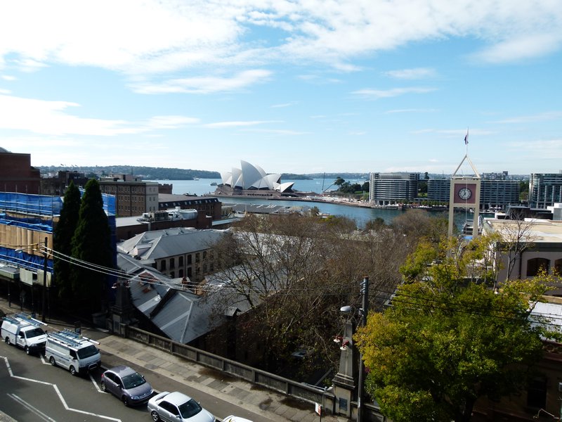 The opera house from the Rocks