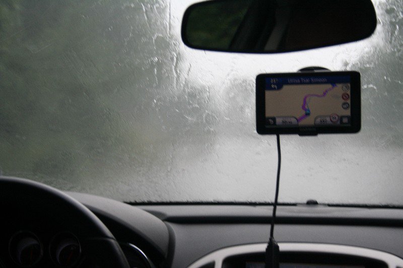 Rain/Hail on way to Bansko