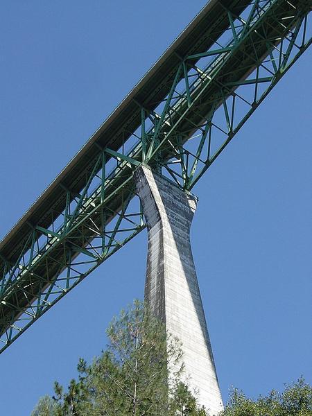 Foresthill Bridge, from below