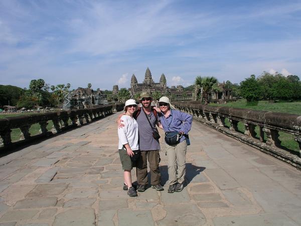 Angkor Wat with a trio of stupid americans