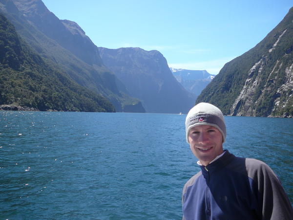 Mike in Milford Sound