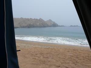 Puerto Inca - the view from our tent