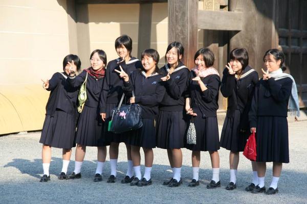 Schoolkids in Kyoto