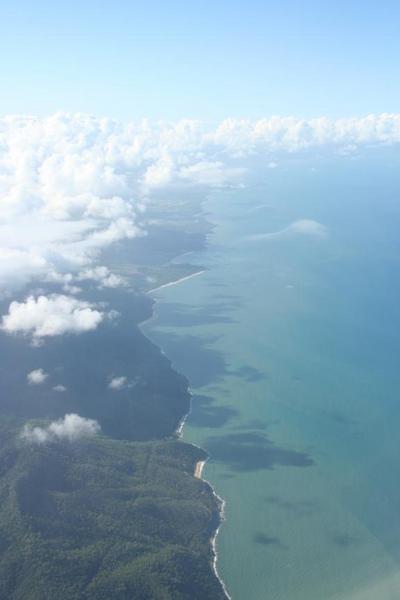 Coastline north of Cairns