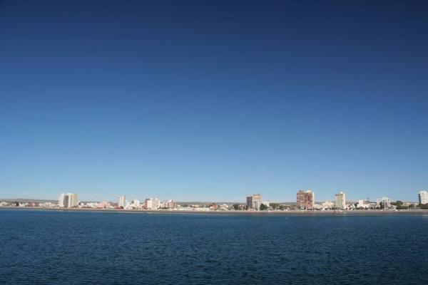 Puerto Madryn seen from the pier.