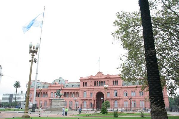 Plaza de Mayo and Casa Rosada (the presidential palace)