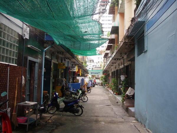 The street in Bangkok where we are staying