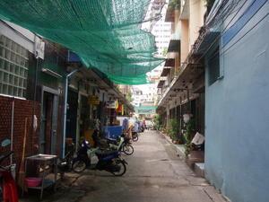 The street in Bangkok where we are staying