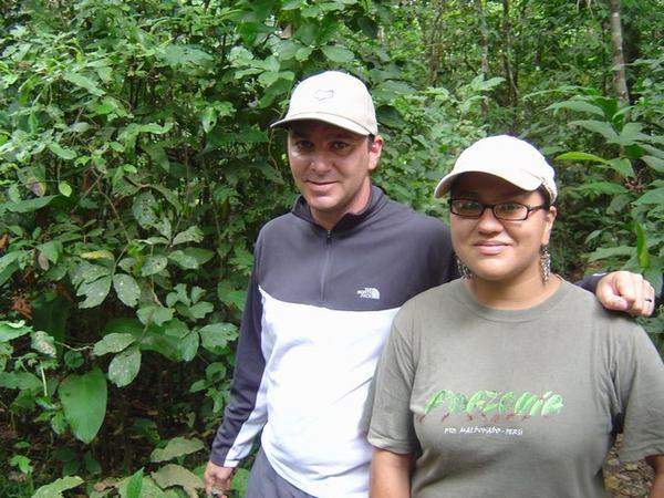 Chad and our naturalist guiya, Lucy