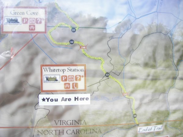 The map that shows where I finally made it to