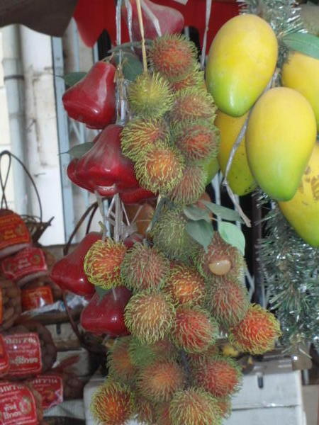 Strange-looking fruits at the market