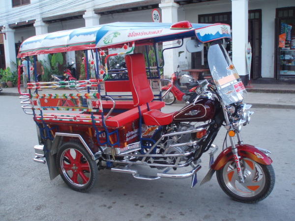 A groovy Lao moto-rickshaw