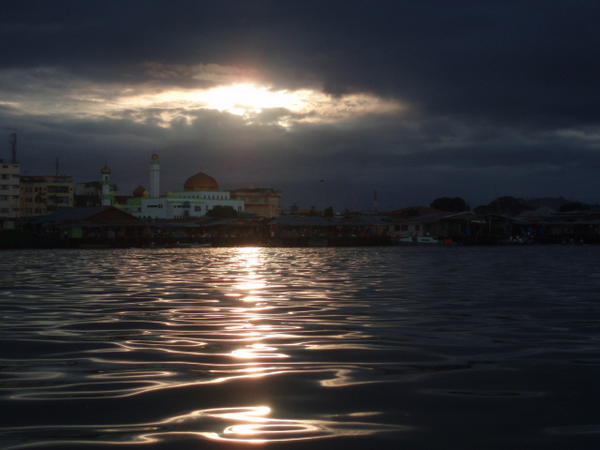 The mosque at dusk