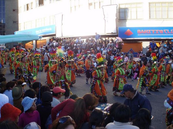 The parade in La Paz
