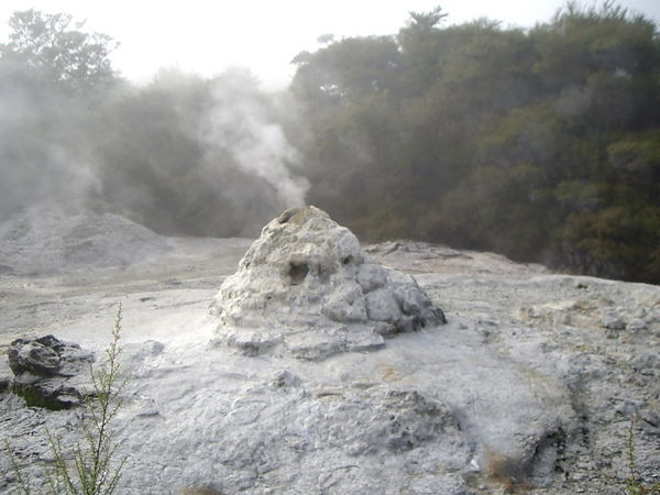 Lady Knocks geyser before eruption