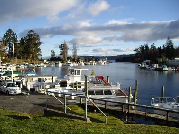 Cute little harbour area at Taupo