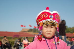 Little cutie at Tianenamen Square