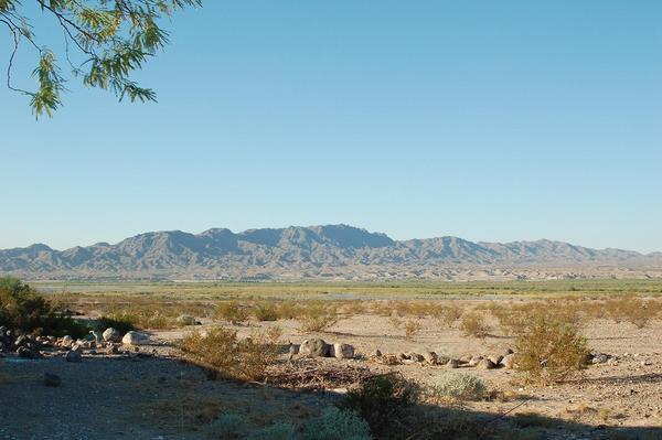 View of the desert from where we were staying